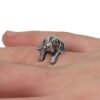 Sterling Silver Adjustable Beagle Ring