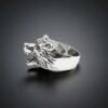 Sterling silver Grizzly Bear Ring