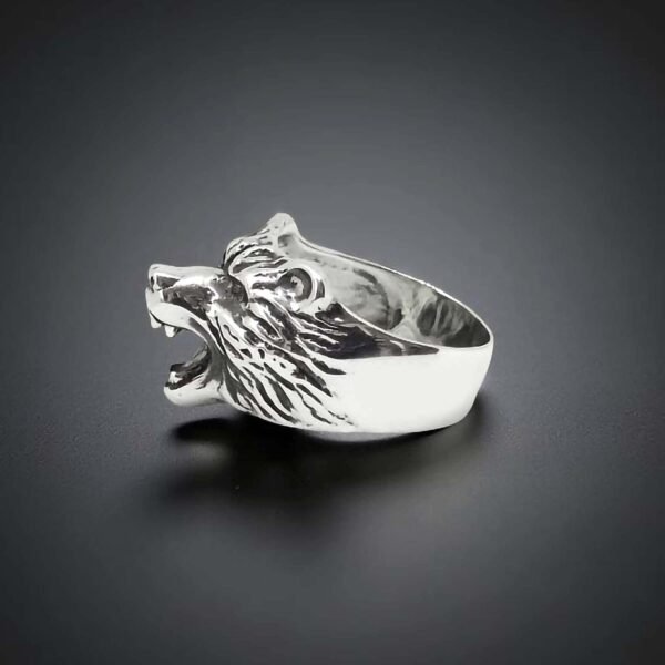 Sterling silver Grizzly Bear Ring