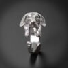 Sterling Silver Adjustable Beagle Ring