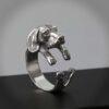 Sterling Silver Adjustable Beagle Ring