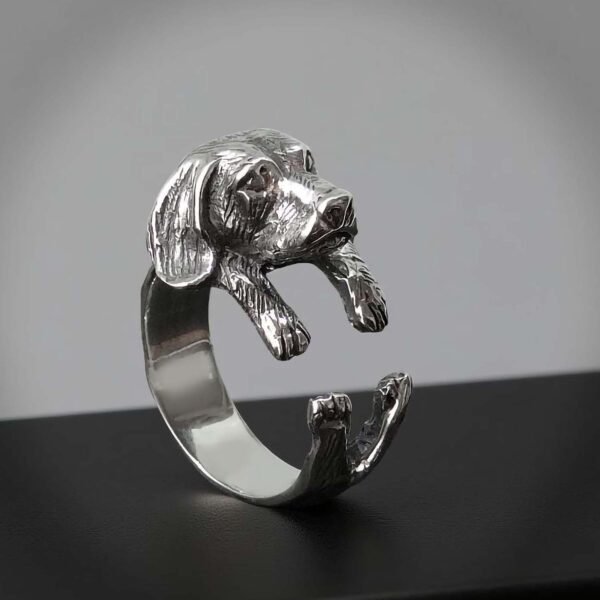 Sterling Silver Adjustable Beagle Ring