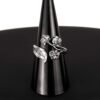 Sterling silver wild flower rings