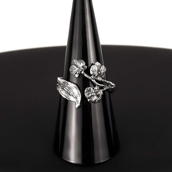 Sterling silver wild flower rings