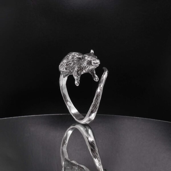 Sterling Silver Adjustable Rat Ring