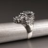 Sterling Silver Wild Boar Ring