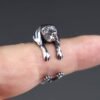 Sterling Silver Pointer Dog Ring