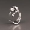 Sterling Silver Pointer Dog Ring