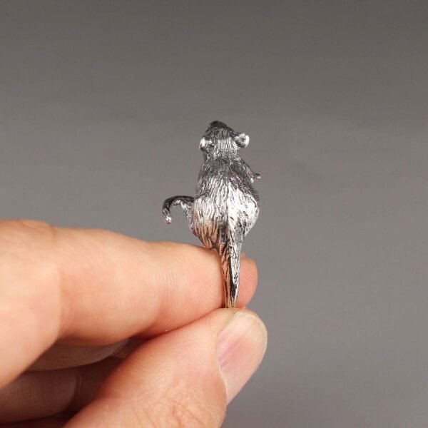 Sterling Silver Adjustable Rat Ring