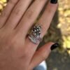 Sterling silver wild flower rings