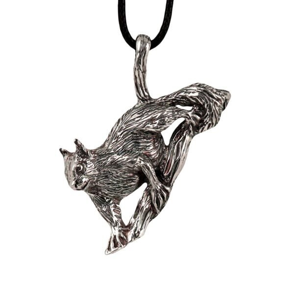 Sterling Silver Squirrel Pendant Necklace