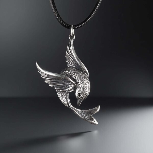 Sterling Silver Swallow Pendant Necklace