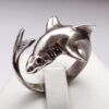 shark ring silver