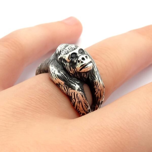 Sterling silver Gorilla Ring