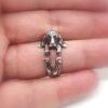 Sterling silver adjustable Basset Hound ring