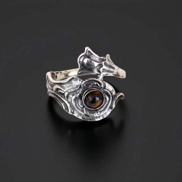 Tiger's Eye Spoon Ring