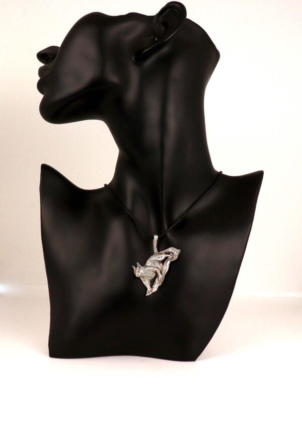 Sterling Silver Squirrel Pendant Necklace