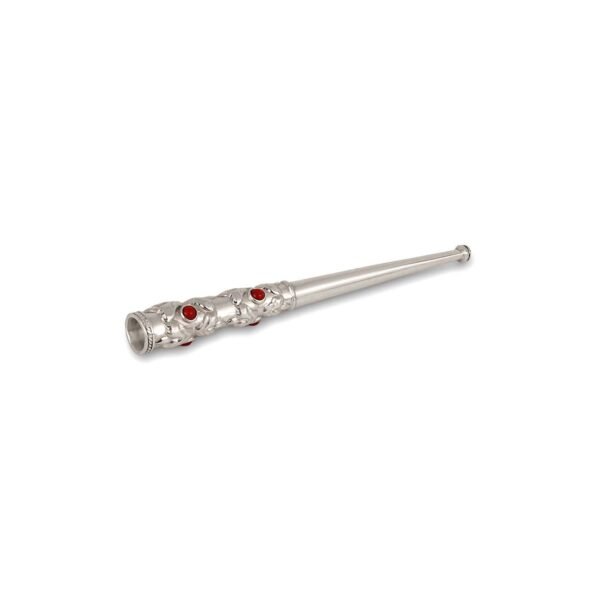 Sterling Silver Cigarette Holder with Coral Cabochons
