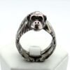Sterling Silver Chimpanzee Ring