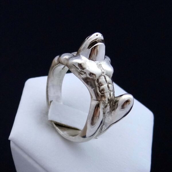 Sterling Silver Shark Man Ring