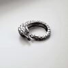 Pangolin Ring, Sterling Silver Adjustable Animal Wrap Ring