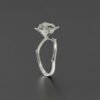 Sterling silver rose ring