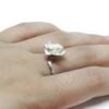 Sterling silver rose ring