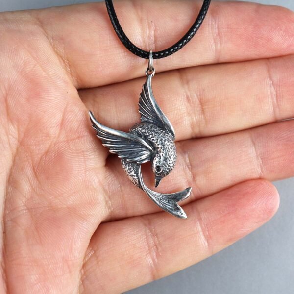 Sterling Silver Swallow Pendant Necklace