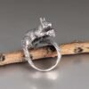 Sterling silver squirrel ring