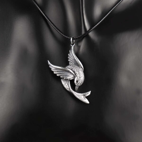 Sterling Silver Swallow Pendant Necklace