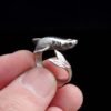 shark ring silver