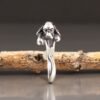 Sterling Silver Adjustable Cocker Spaniel Ring