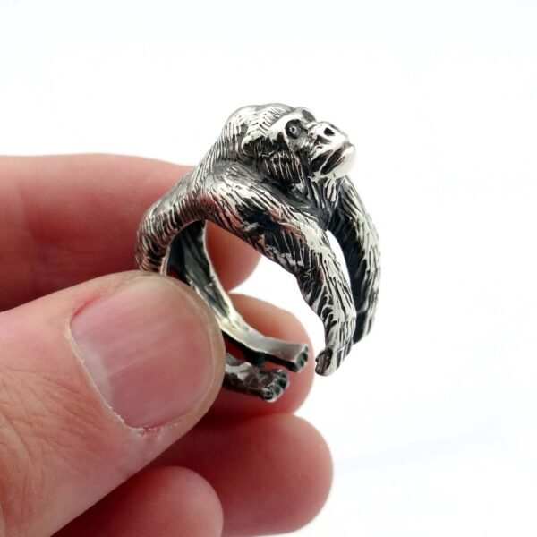 Sterling silver Gorilla Ring
