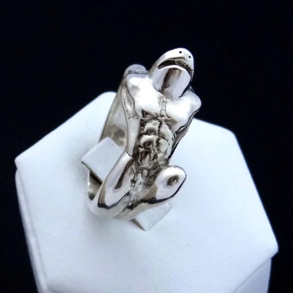 Sterling Silver Shark Man Ring