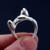 Sterling Silver Shark Man Ring