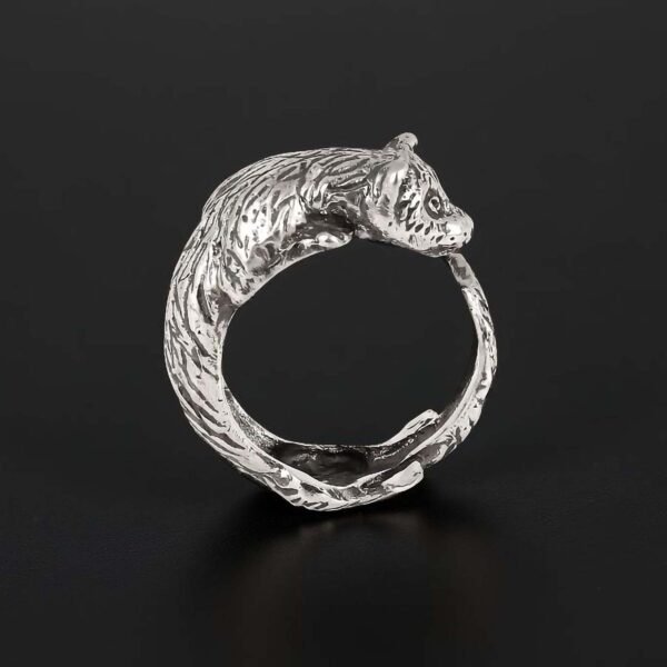 Sterling Silver Adjustable Ferret Ring