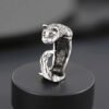 Sterling Silver Adjustable Ferret Ring