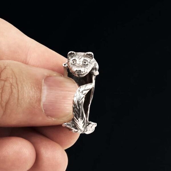Sterling Silver Adjustable Ferret Ring
