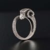Sterling silver adjustable Ram Ring