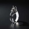 Sterling silver adjustable Husky ring