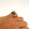 Sterling silver adjustable Ram Ring