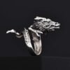 sterling silver dragon ring