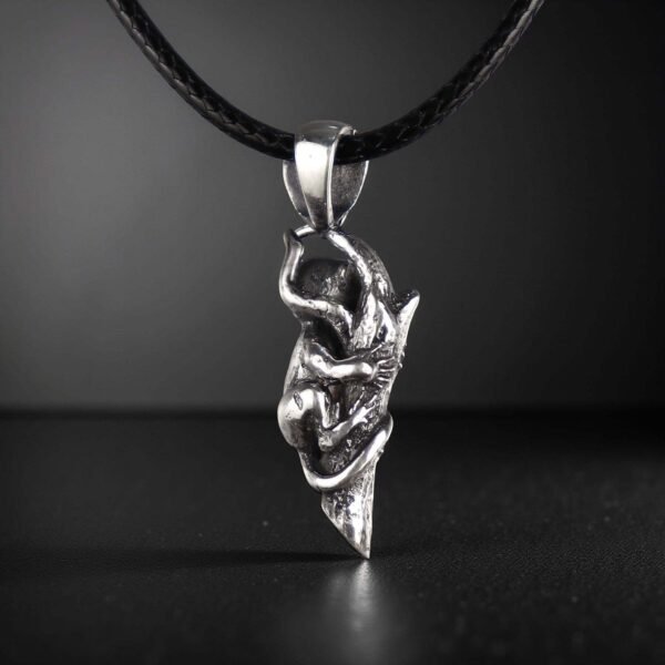 Marmoset monkey necklace pendant