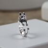 Sterling silver adjustable Husky ring