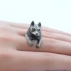 Sterling silver adjustable Husky ring