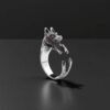 Sterling silver adjustable Husky ring