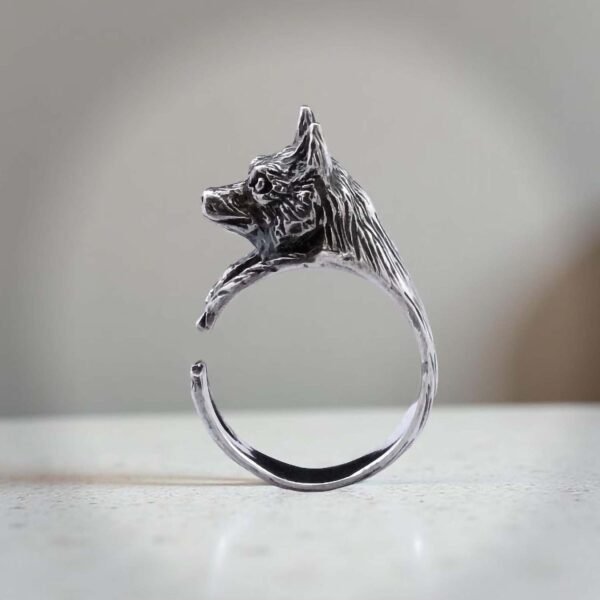 Sterling silver adjustable Husky ring