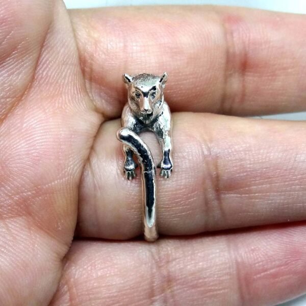 Sterling Silver Lemur Ring