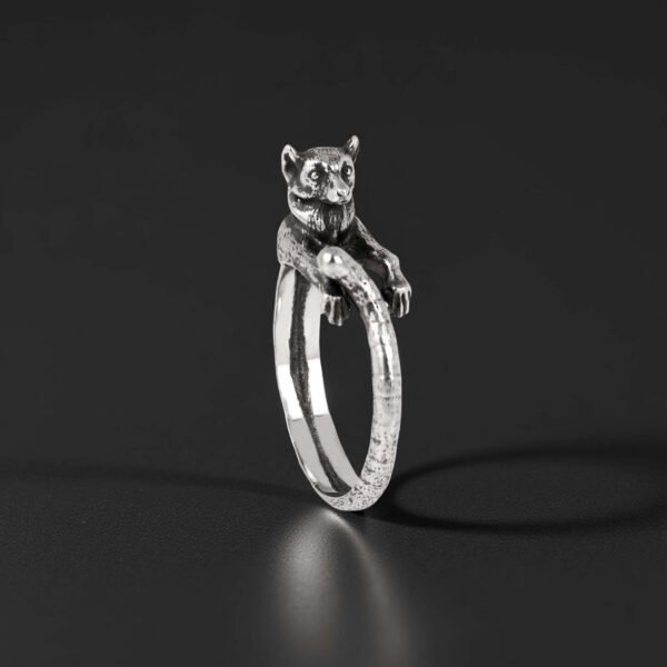 Sterling Silver Lemur Ring