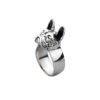 French Bulldog Ring Sterling Silver